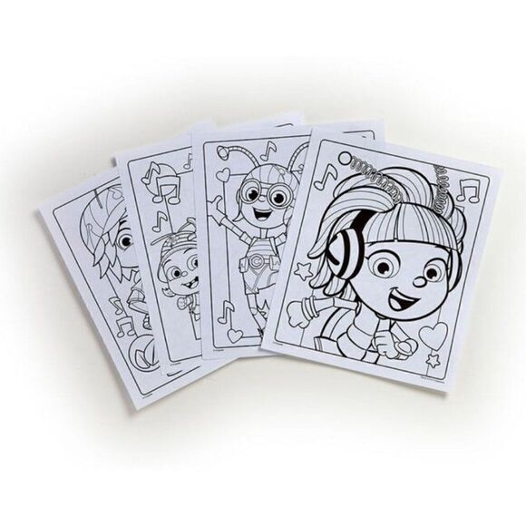 Crayola Beat Bugs Color & Sticker Book, Gift for Kids, 32 pg Activity Book New - Picture 5 of 8